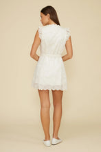 Load image into Gallery viewer, Ivory Tie Waist Mini Dress
