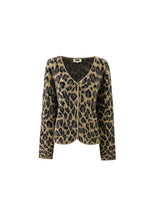 Load image into Gallery viewer, Leopard Pattern Cardigan Sweater
