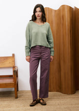 Load image into Gallery viewer, Green V Neck Sweater
