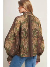 Load image into Gallery viewer, Fall Floral High Neck Blouse
