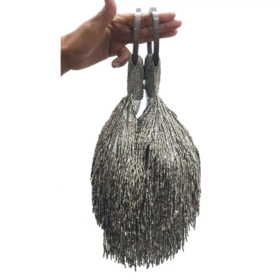 Beaded Fringe Wristlet
