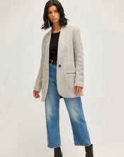 Load image into Gallery viewer, Taupe Collarless Single Button Blazer
