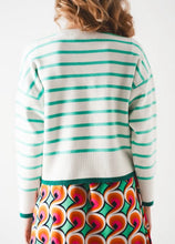 Load image into Gallery viewer, Stripe Sweater with Contrasting Stripe at Hem
