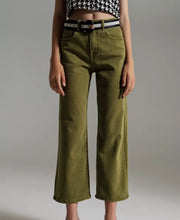 Load image into Gallery viewer, Cropped Wide Leg Jeans
