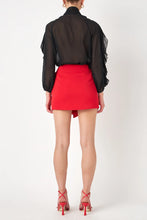 Load image into Gallery viewer, Red Bow Waist Skort
