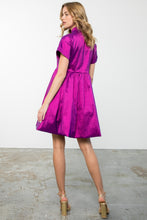 Load image into Gallery viewer, Taffeta Collared Dress

