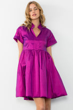 Load image into Gallery viewer, Taffeta Collared Dress
