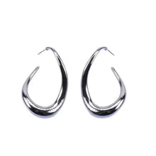 Load image into Gallery viewer, Crooked Loop Hoop Earrings
