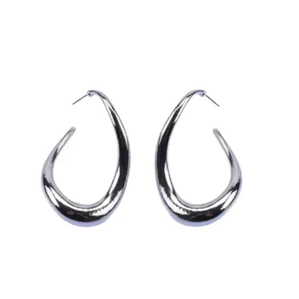 Crooked Loop Hoop Earrings