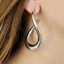 Load image into Gallery viewer, Crooked Loop Hoop Earrings
