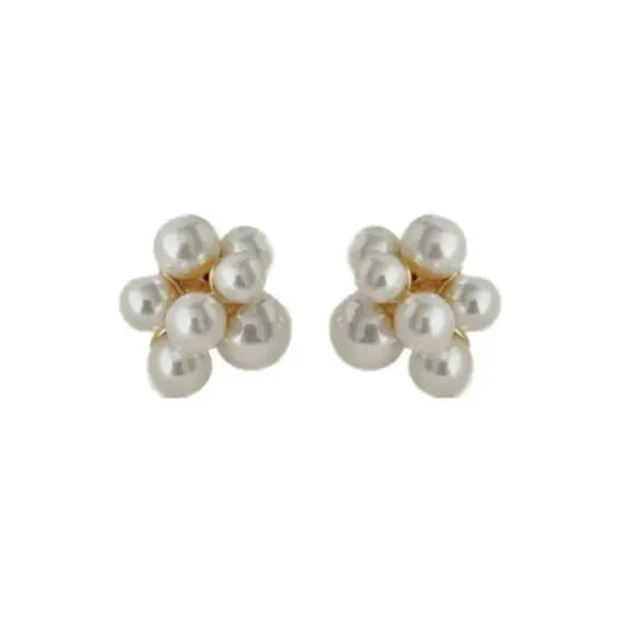 Pearl Cluster Stud Earring