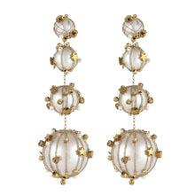 Load image into Gallery viewer, Gold Wrapped Pearl Drop Earrings
