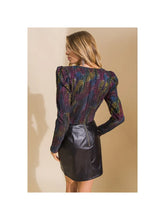 Load image into Gallery viewer, Multicolored Foil Printed Bodysuit
