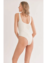 Load image into Gallery viewer, Ivory Square Neck Bodysuit
