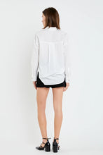 Load image into Gallery viewer, White Button Front Blouse with Star Buttons
