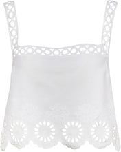 Load image into Gallery viewer, White Eyelet Tank
