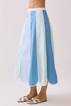 Load image into Gallery viewer, Color Block Paneled Design A Line Midi Skirt
