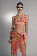 Load image into Gallery viewer, Coral Silk Fringe Wrap
