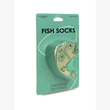 Load image into Gallery viewer, Green 3D Fish Crew Socks
