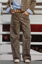 Load image into Gallery viewer, Leopard Print With Front and Back Ombré Jeans
