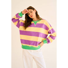 Load image into Gallery viewer, Contrast Striped Sweatshirt
