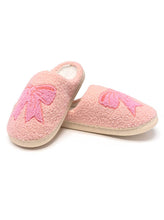 Load image into Gallery viewer, Pink Bow Slippers-Adult
