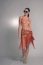 Load image into Gallery viewer, Coral Silk Fringe Wrap

