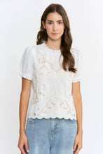 Load image into Gallery viewer, Embroidered Short Sleeve Blouse
