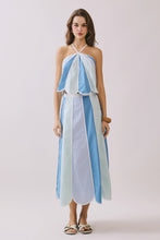Load image into Gallery viewer, Color Block Paneled Design A Line Midi Skirt
