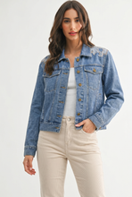 Load image into Gallery viewer, Western Embellished Denim Jacket
