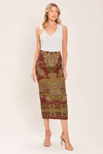 Load image into Gallery viewer, Printed woven pencil skirt
