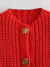 Load image into Gallery viewer, Chunky Knit Button Front Vest
