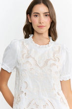 Load image into Gallery viewer, Embroidered Short Sleeve Blouse
