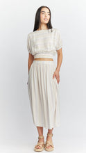 Load image into Gallery viewer, Pastel rainbow stripe skirt
