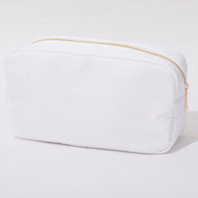 Load image into Gallery viewer, Extra Large Nylon Cosmetic Bag with Large Gold Zipper-Various Colors
