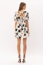 Load image into Gallery viewer, Black Floral Printed Mini Dress
