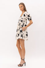Load image into Gallery viewer, Black Floral Printed Mini Dress
