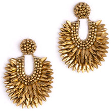 Load image into Gallery viewer, Spike Drop Earrings-Gold and Silver
