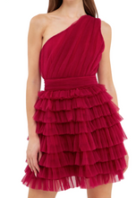 Load image into Gallery viewer, Red Layered Tulle Dress
