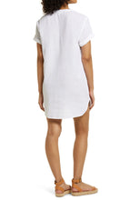 Load image into Gallery viewer, White V-Neck cotton Cover Up
