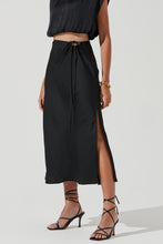 Load image into Gallery viewer, Black Skirt with Side Slit
