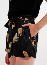 Load image into Gallery viewer, Tie Waist Cheetah Print Shorts
