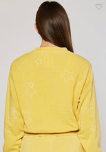 Load image into Gallery viewer, Crew Neck Fleece Sweatshirt with Star Embroidery
