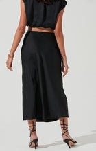 Load image into Gallery viewer, Black Skirt with Side Slit
