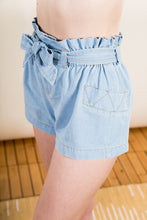 Load image into Gallery viewer, Chambray Tie Waist Shorts
