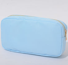 Load image into Gallery viewer, Extra Large Nylon Cosmetic Bag with Large Gold Zipper-Various Colors
