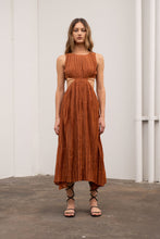 Load image into Gallery viewer, Pleated Maxi Dress with Side Cut Outs
