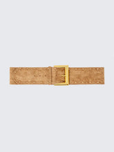 Load image into Gallery viewer, Suede Gold Square Buckle Belt
