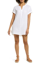 Load image into Gallery viewer, White V-Neck cotton Cover Up
