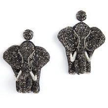 Load image into Gallery viewer, Beaded Elephant Earrings
